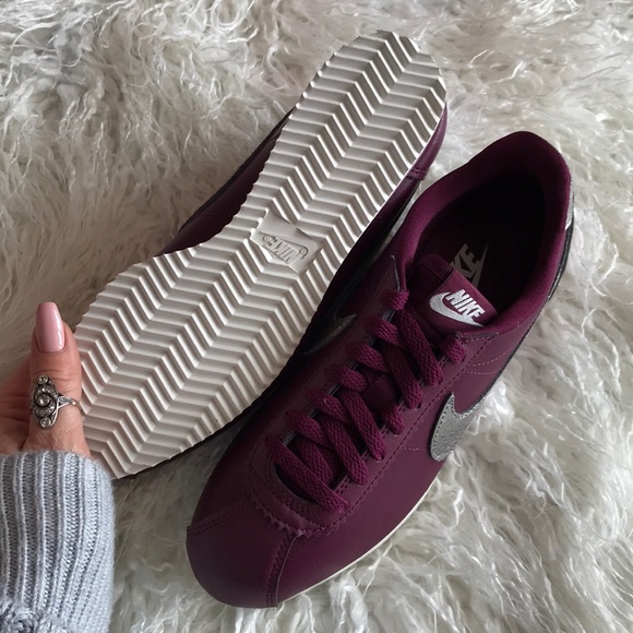 burgundy cortez shoes